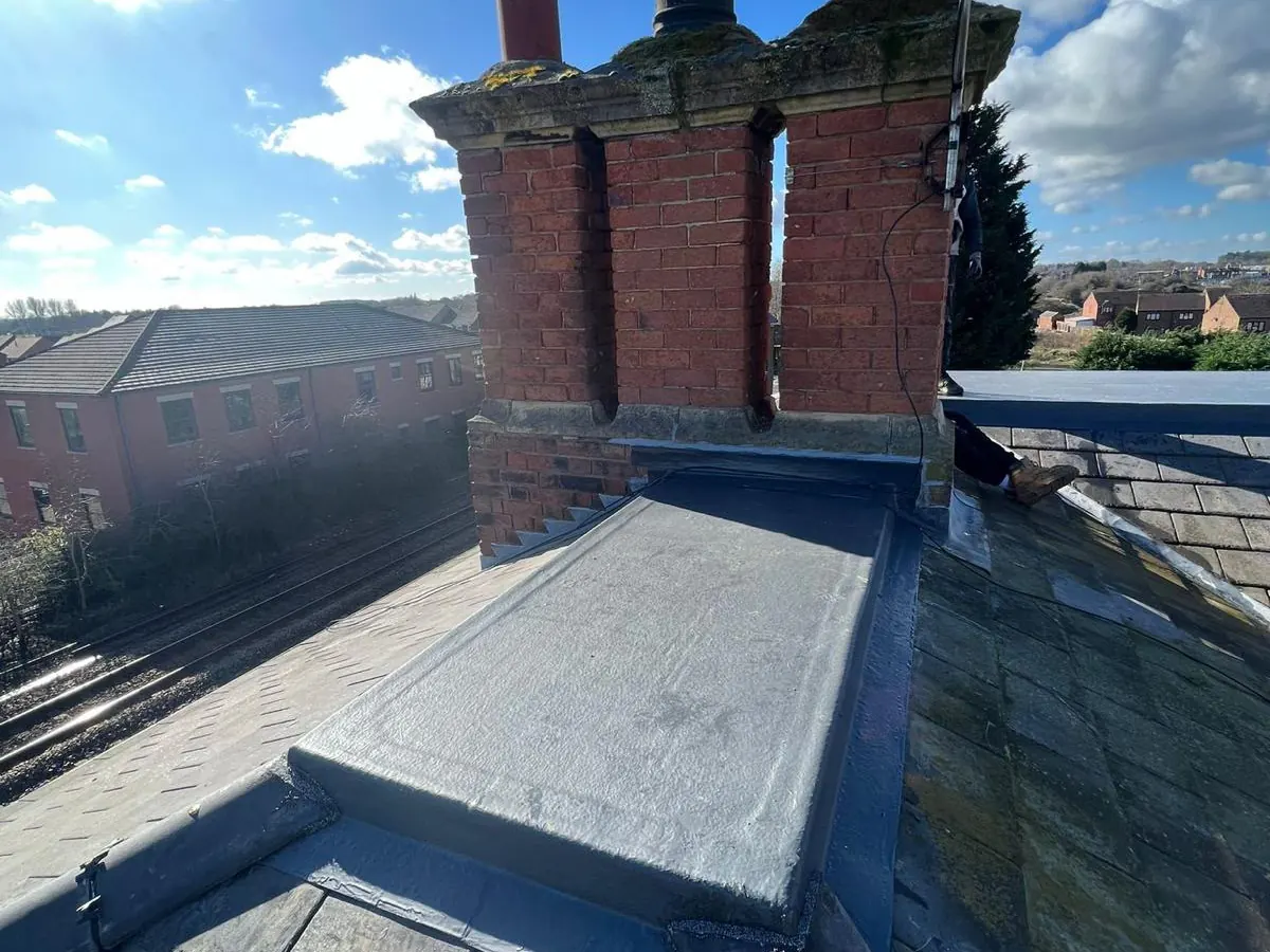 Chimney flashing and leadwork